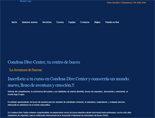 Tablet Screenshot of condesadivecenter.com